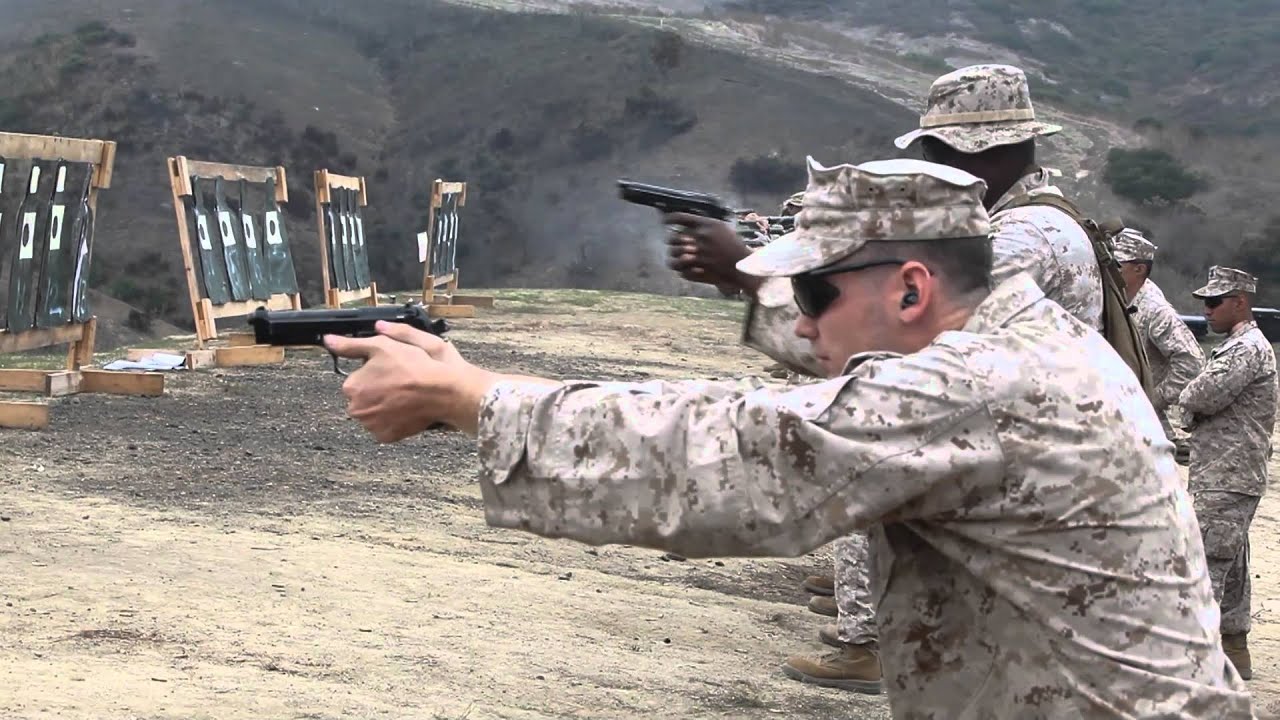 I MEF Marines M9 COMBAT PISTOL MARKSMANSHIP