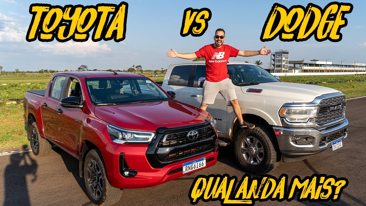 DODGE RAM 2020 DESAFIOU MINHA HILUX STG2 SO O CANO!🔥😈