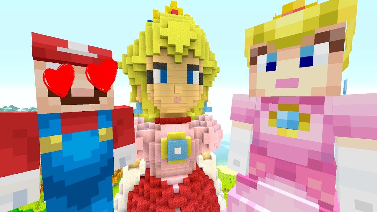 LOVE AT FIRST SIGHT! *MARIO AND PEACH!* | Super Mario Series | Minecraft [259]