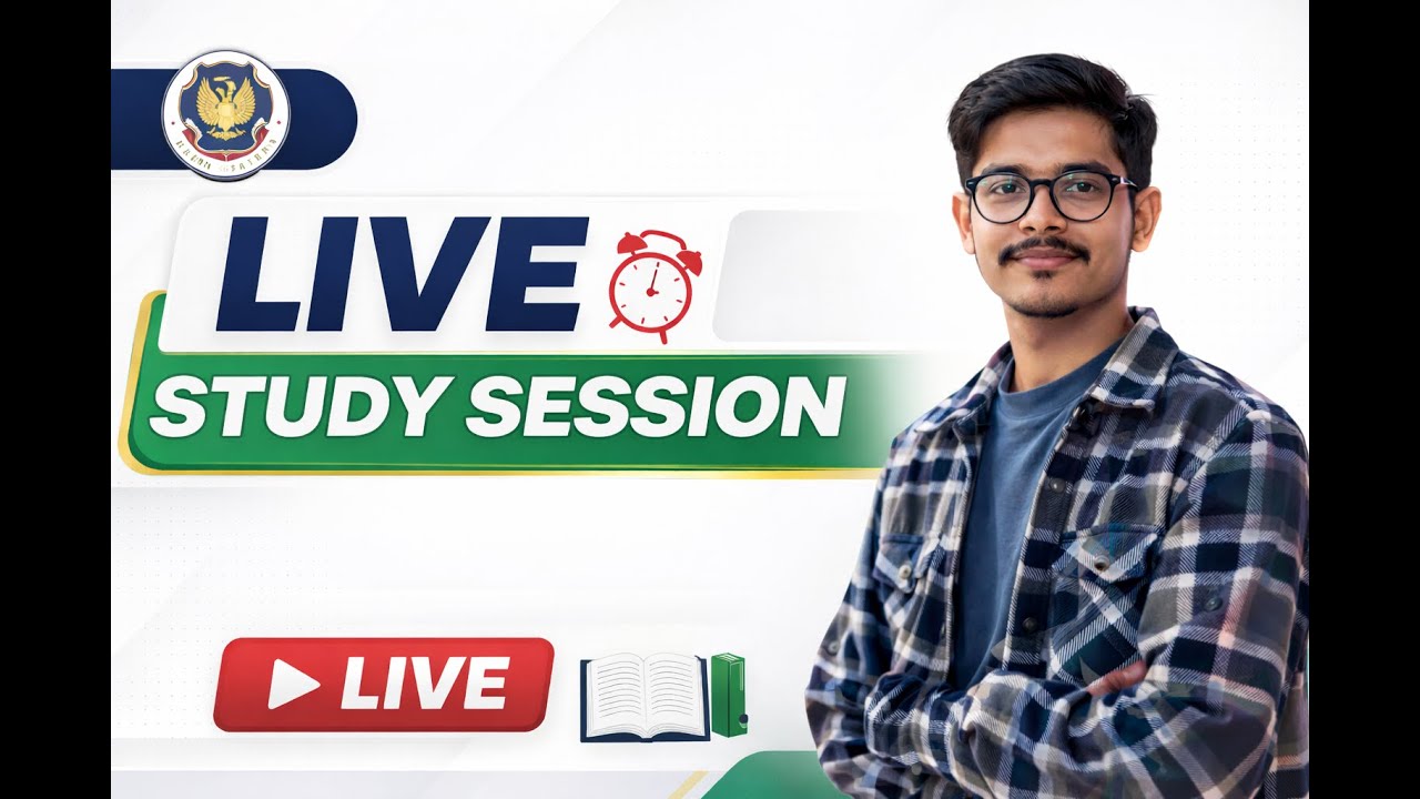 Live || Study with me || 3 Hour Study ⏰ || Deep Focus Session || CA Preparation