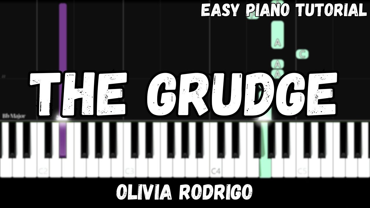 Olivia Rodrigo - The Grudge (Easy Piano Tutorial)