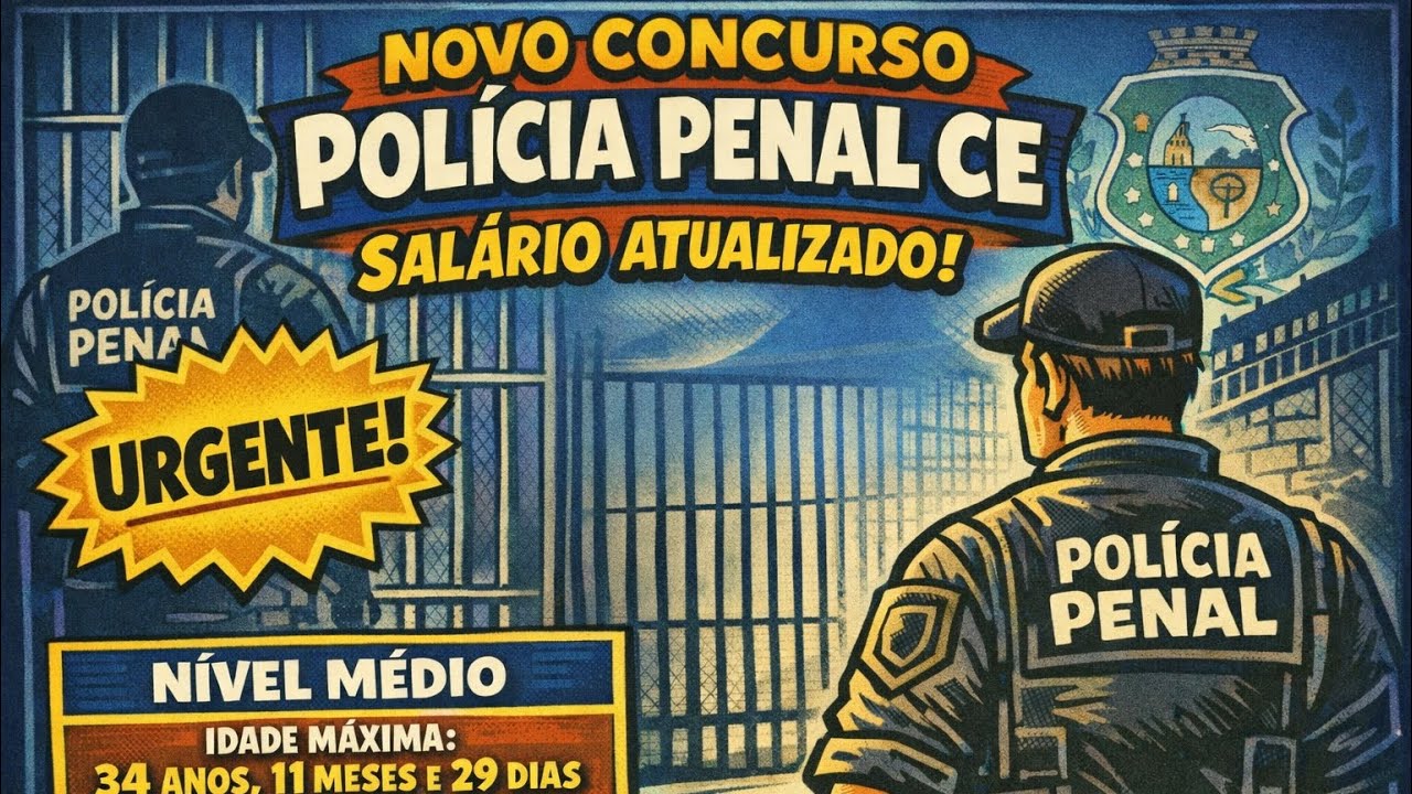 NOVO CONCURSO POLÍCIA PENAL CE - HAVERÁ? Prof Ronald e Prof Socorro Matias