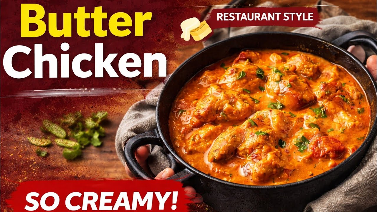 Restaurant Style Butter Chicken Recipe | Ghar Par Creamy & Juicy Chicken Banaye 😍