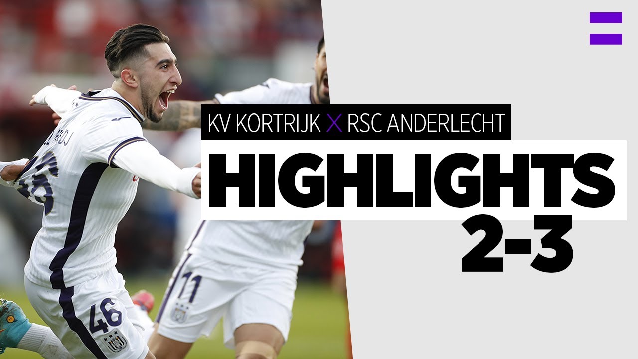 HIGHLIGHTS: KV Kortrijk - RSC Anderlecht | 2021-2022 | On to the champions' play-offs