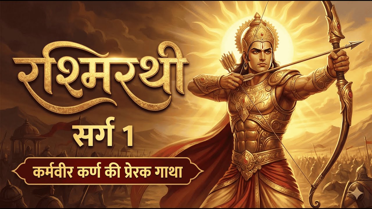 Rashmirathi 🔥 | Karna’s Life Story Explained | Most Powerful Hindi Epic Speech