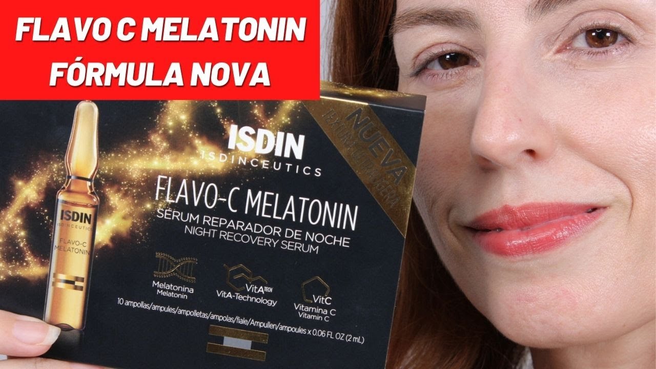 Flavo C Melatonin Fórmula nova da vit C em ampola da Isdin - resenha! Como usar?