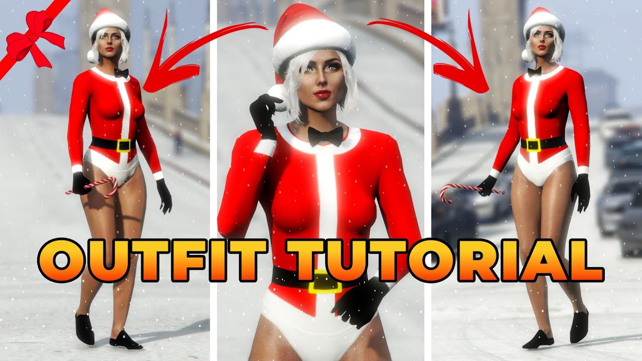 Bodysuit Glitch for GTA 5 FEMALE OUTFITS - Components! 🎅