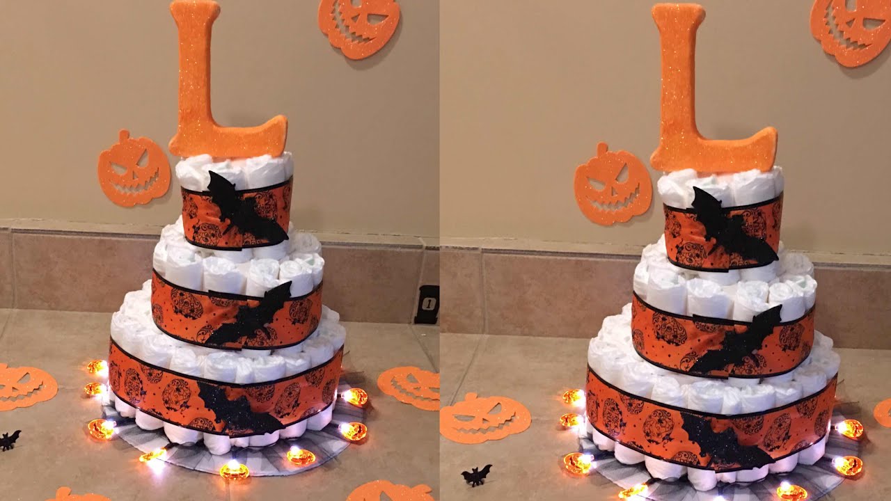 DIY super easy & affordable diaper cake 🎃