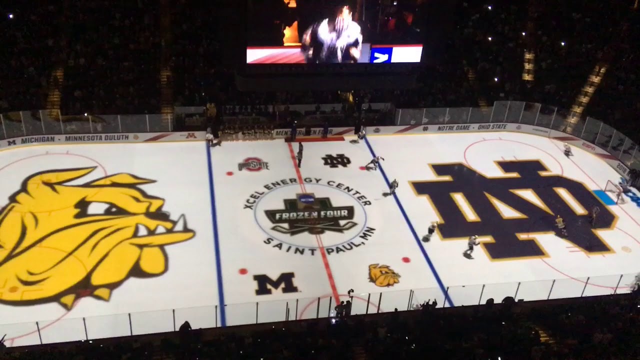 NCAA hockey national championship intro