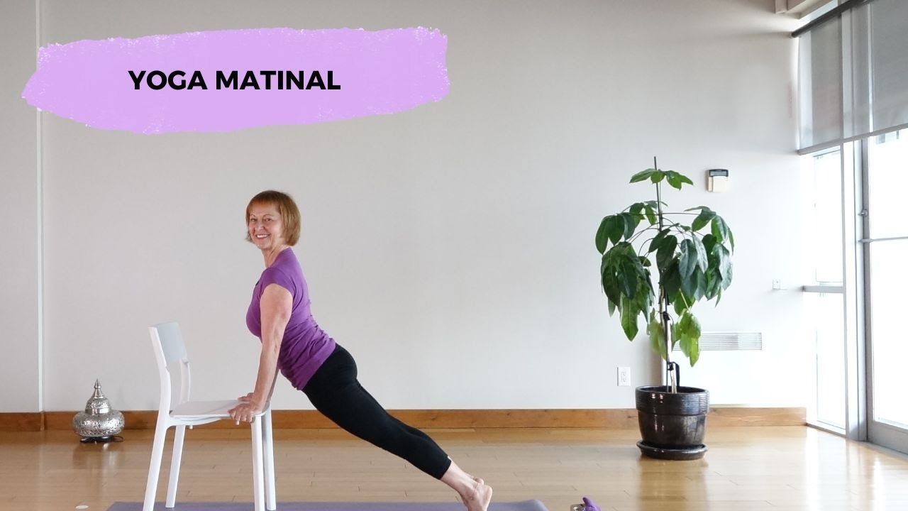 20 minutes de yoga matinal sur chaise | YOGA TOUT (Fran&ccedil;ais)