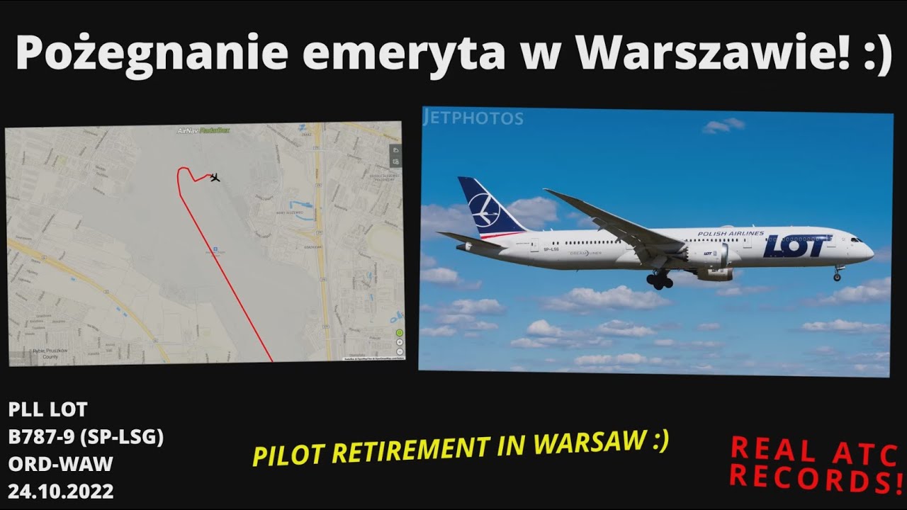 PLL LOT Pożegnanie 'tajemniczego' emeryta w Warszawie :) RETIREMENT FAREWELL IN WARSAW #ATCPolska