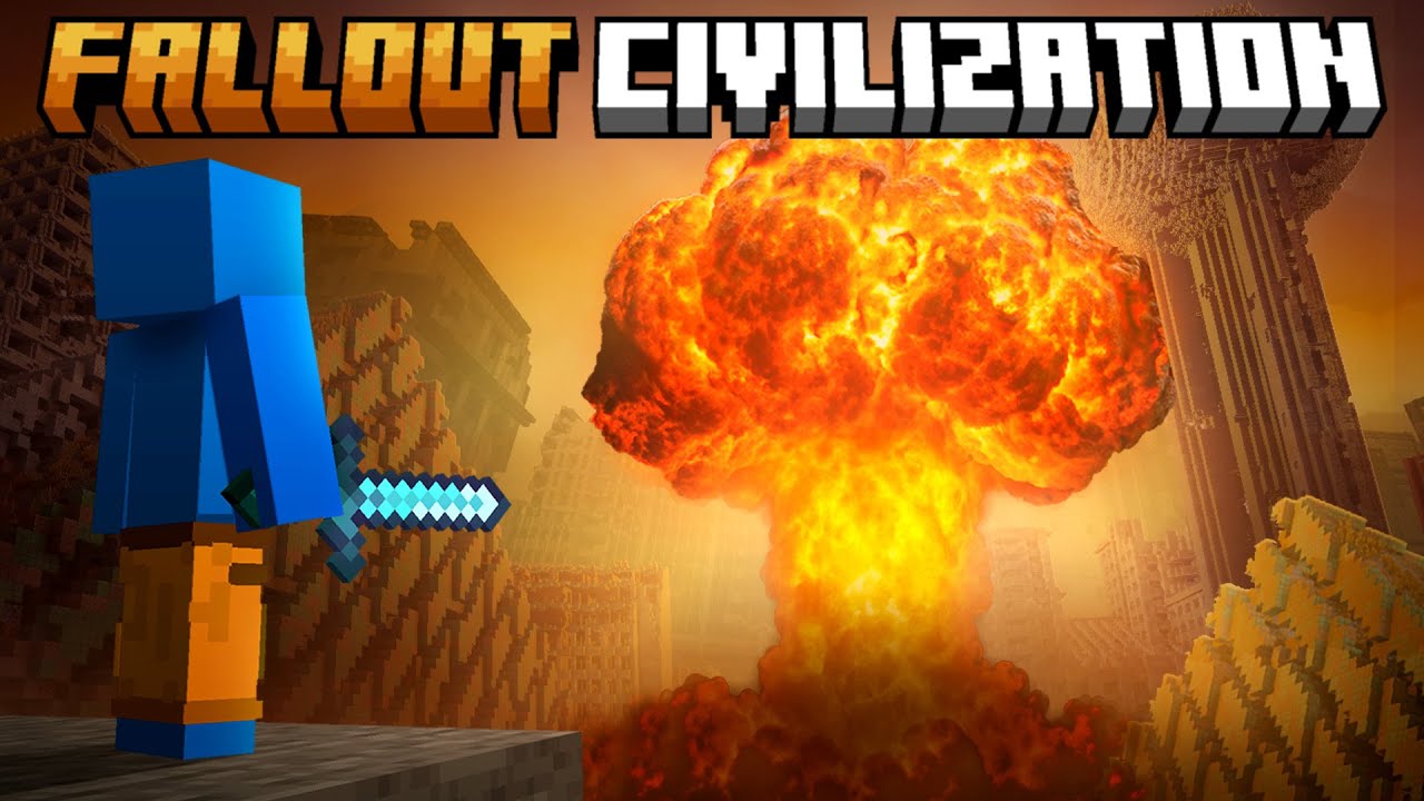 Minecraft, но я выживаю после ядерных осадков, Civilization