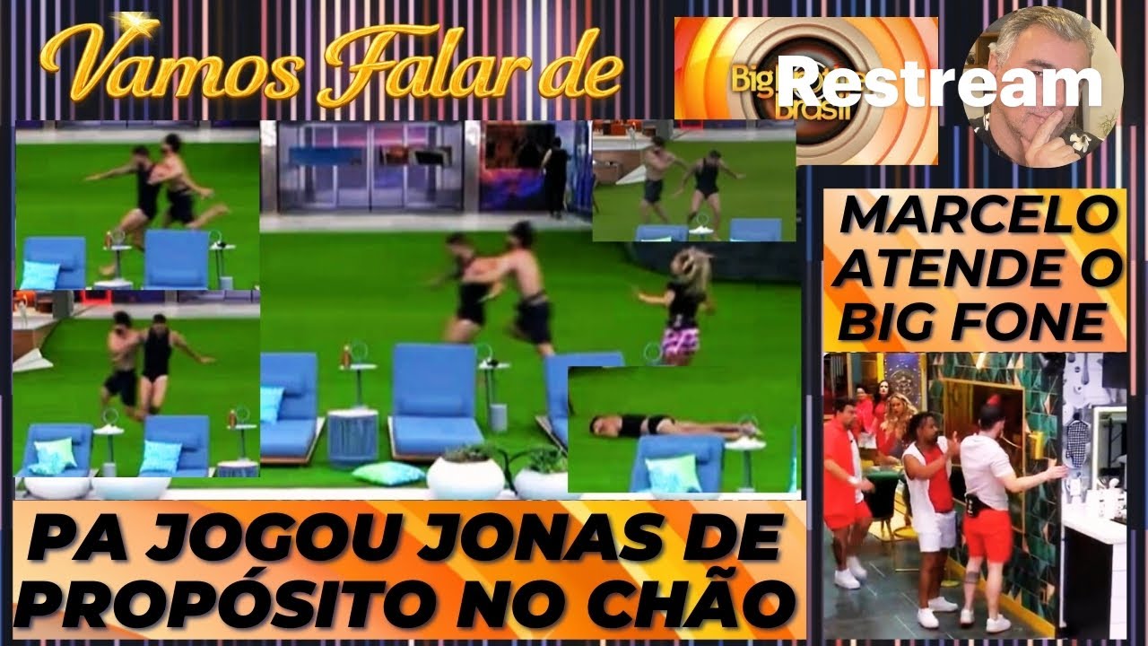 BBB 26: PA JOGOU JONAS DE PROPÓSITO NO CHÃO * MARCELO TAMBÉM ATENDE O BIG FONE