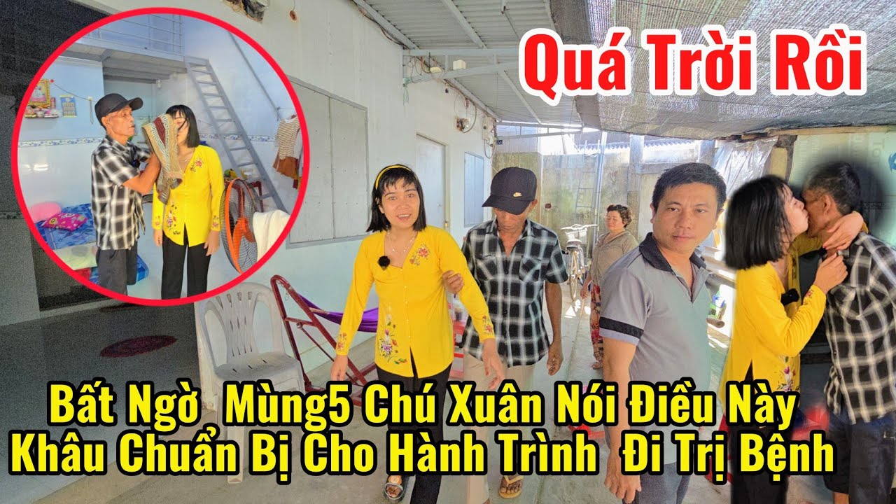 Bất Ngờ mùng 5 Tết chú Xuân nói điều này về em Linh 28t Và Khâu Chuẩn bị hành trình  đi trị bệnh 