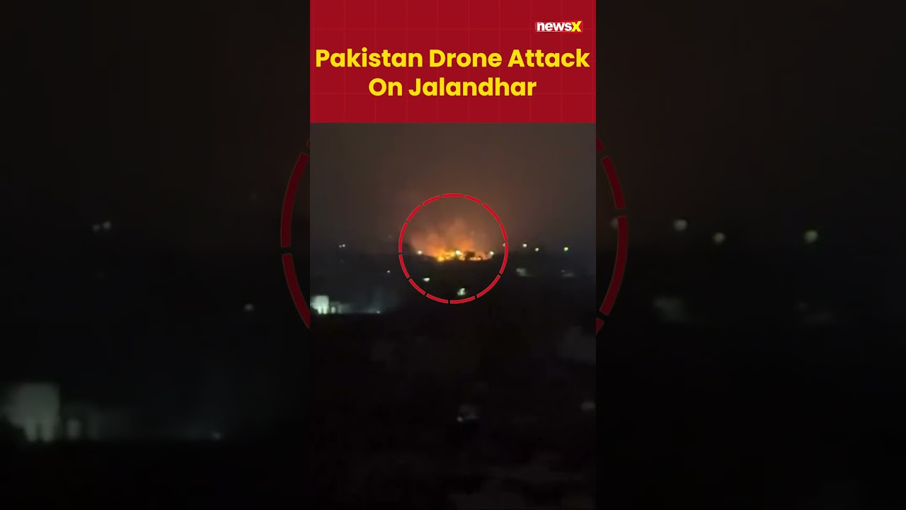 Visuals Of Pakistan Drone Attack On Jalandhar #war #indiapakistanwar