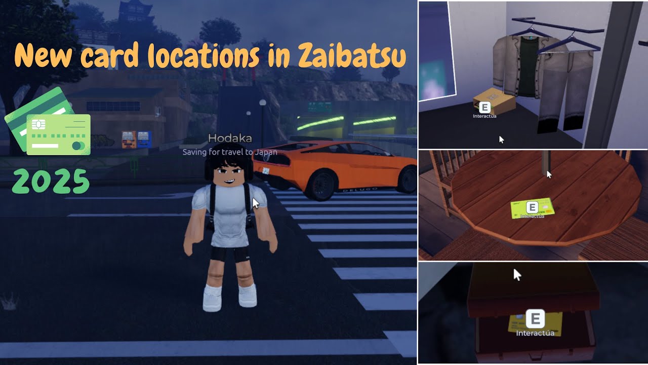 NEW CARDS LOCATION IN ZAIBATSU!! ROBLOX/RP✨2025