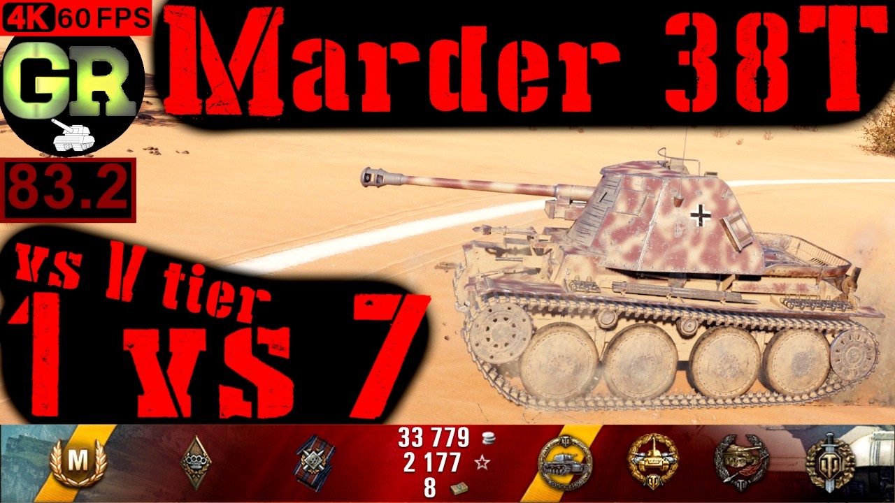 83_World of Tanks Marder 38T WoT Replay - 8 Kills 2.1K DMG(Patch 1.4.0)