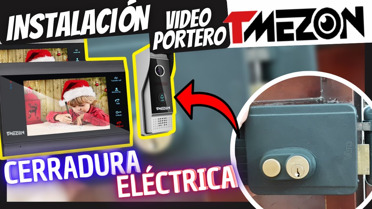 ✅Instalar Cerradura Eléctrica con videoportero / TMEZON Video Doorbell Intercom System electric lock