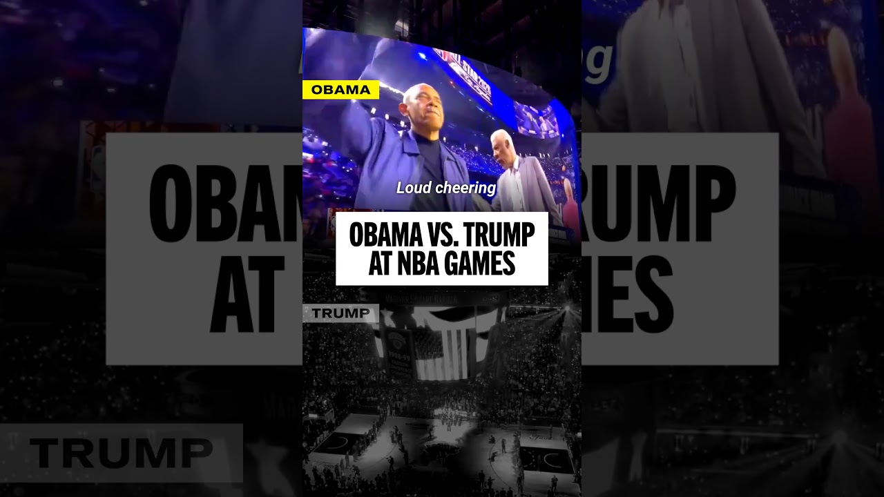 Obama at the NBA All-Star Game vs. Trump at the NBA Finals