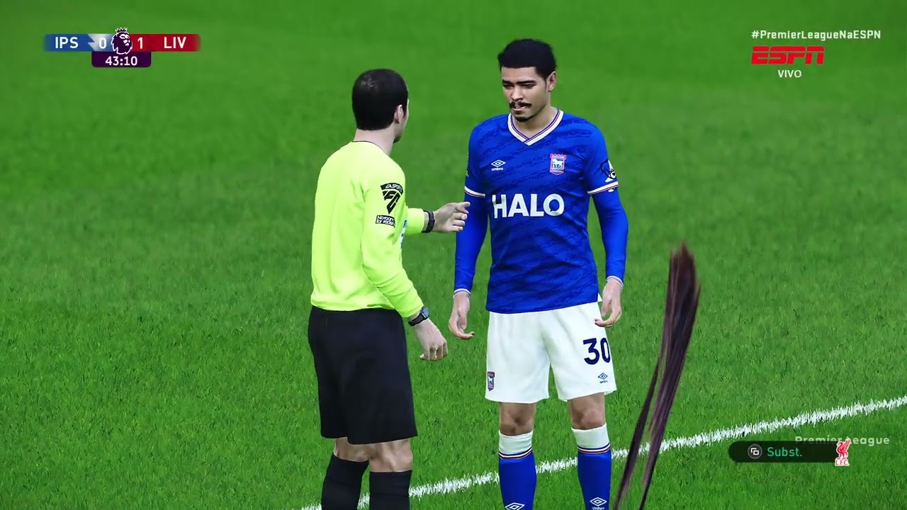 TEMPORADA 2033 Premier League (Rodada 16) - IPSWICH TOWN 0 X 2 LIVERPOOL