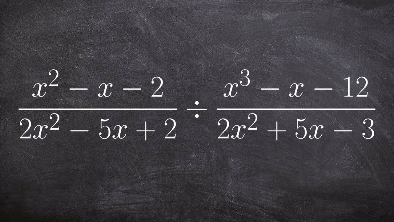 Dividing rational expressions