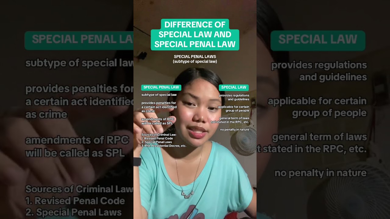 Special Laws and Special Penal Laws ⚖️ | Crim Topic 07