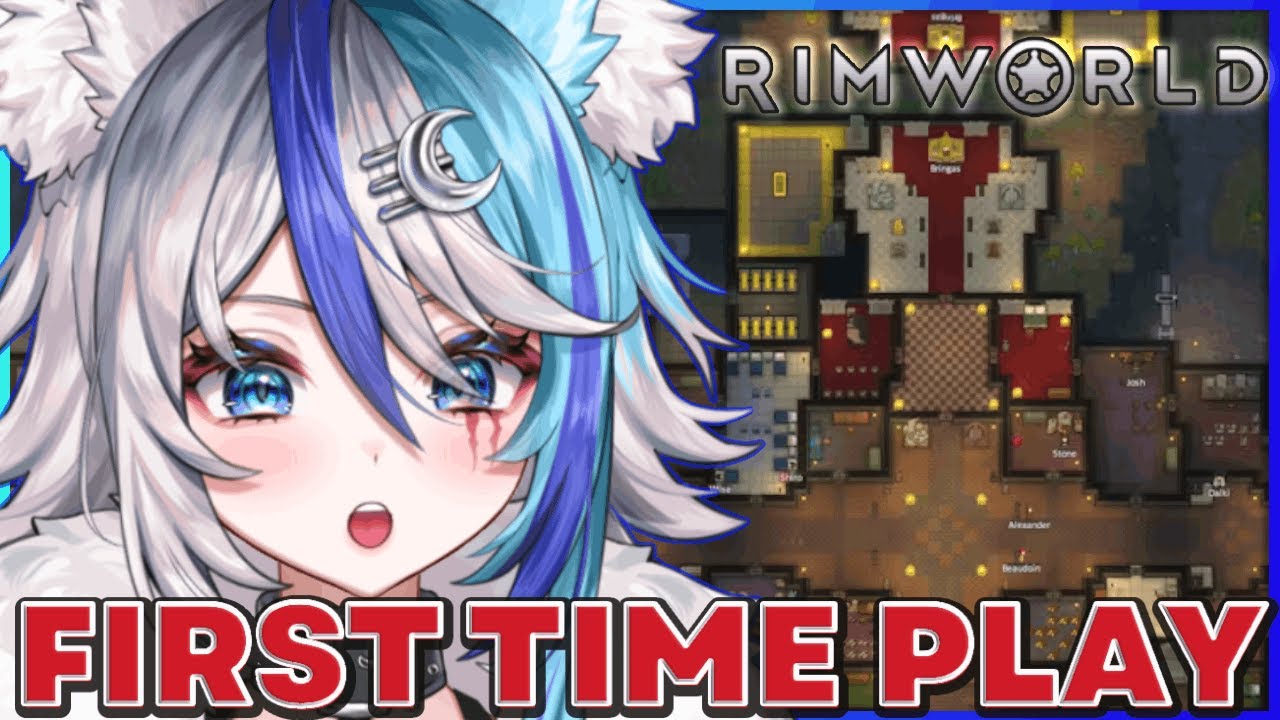 First Time Playing Rimworld!! What's this all about? [Rimworld / Bossymoon / #vtuber ]