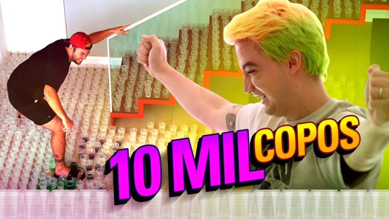 TROLLEI O LUCCAS COM 10 MIL COPOS DE PL&Aacute;STICO