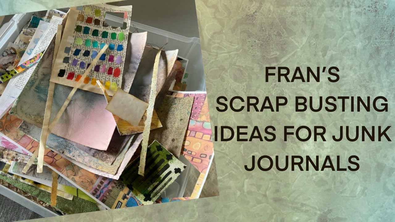 Junk Journal scrap busting ideas - #junkjournalideas #scrapbusting 