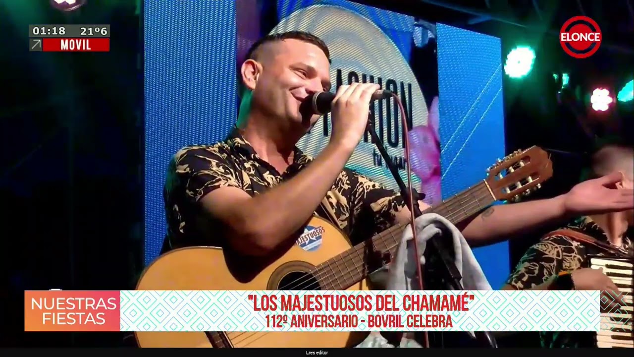 Los Majestuosos del Chamamé se presentaron en el 112º Aniversario de la ciudad de Bovril