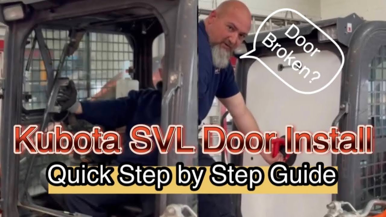 Kubota SVL Skid Steer: Easy Glass & Polycarbonate Door Installation Guide | AmeriRent Equipment