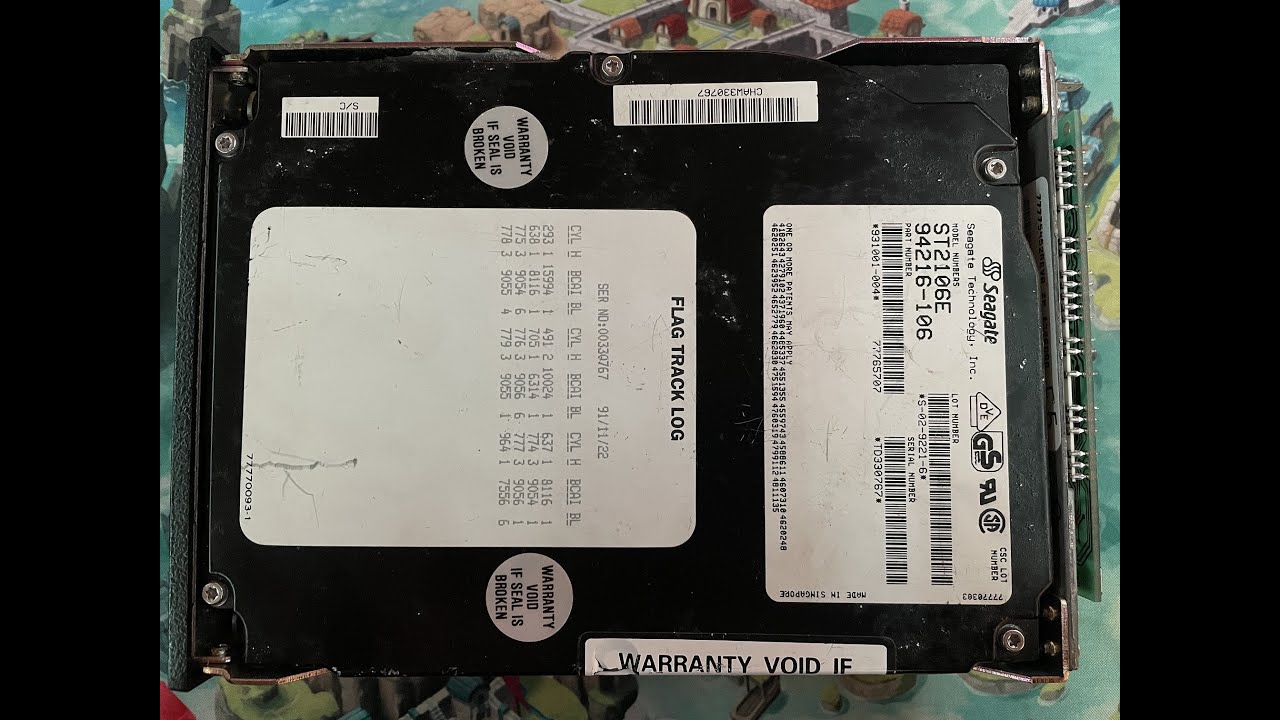 Seagate ST2106E (CDC/Imprimis 94216-106) 94MB ESDI hard drive sounds