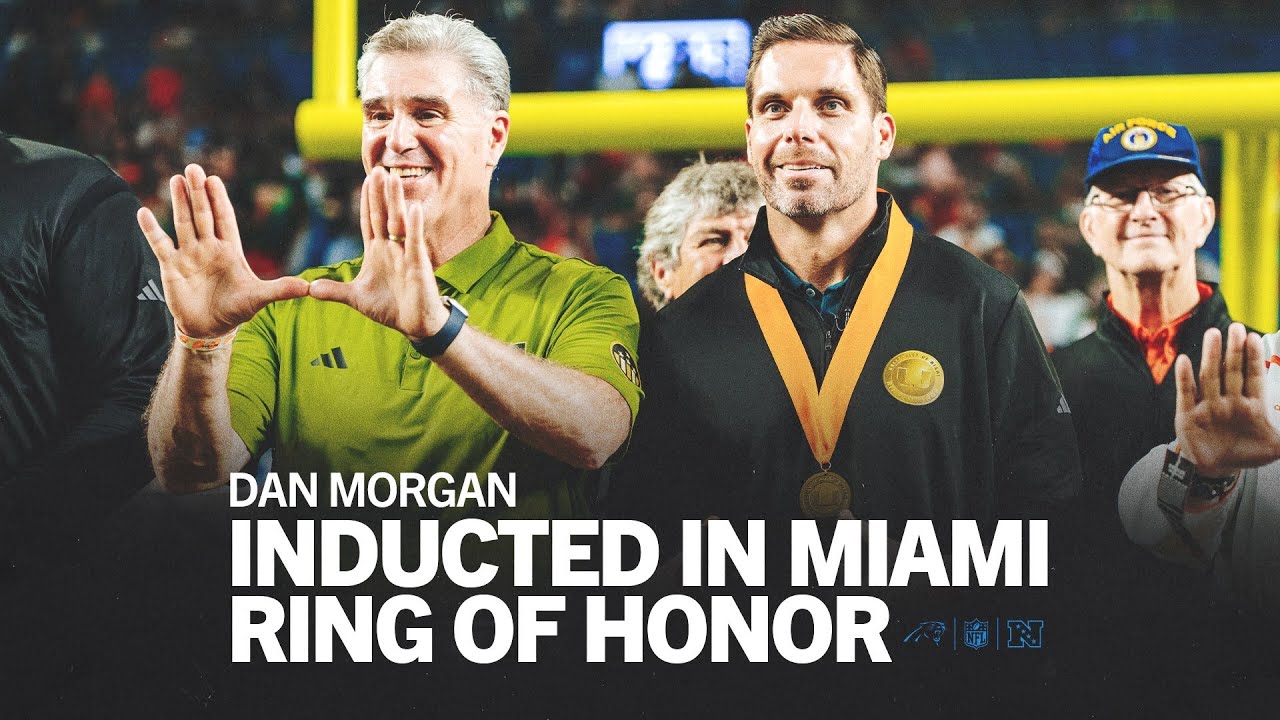 Dan Morgan Returns to Miami for Ring of Honor Induction | Carolina Panthers