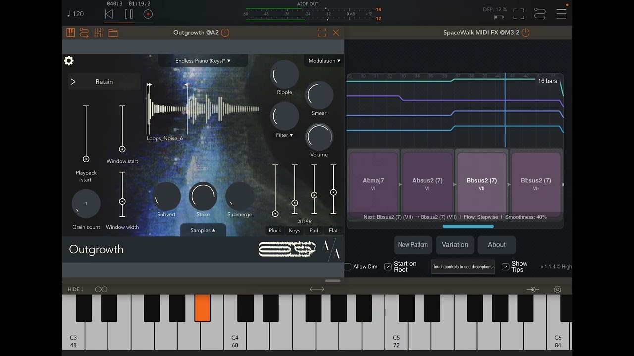 Outgrowth Sample Instrument AUv3  - Demo