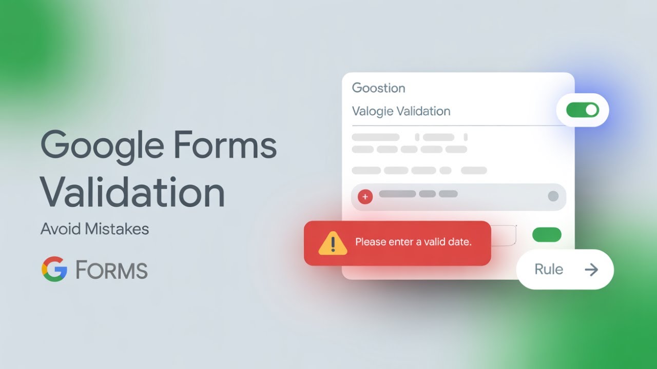 How to Configure Validation Settings in Google Forms!