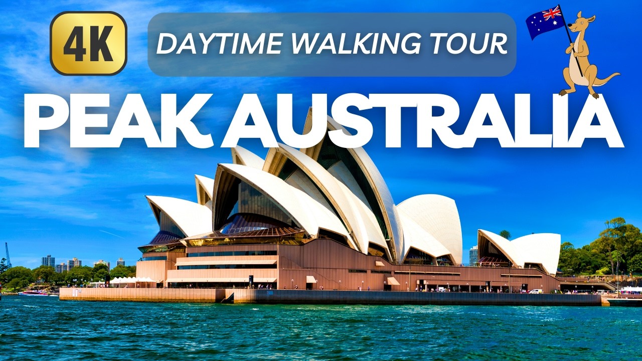 Sydney Opera House & Harbour Bridge (4K 60FPS) | Circular Quay Walking Tour (EDM & Chilled Beats)