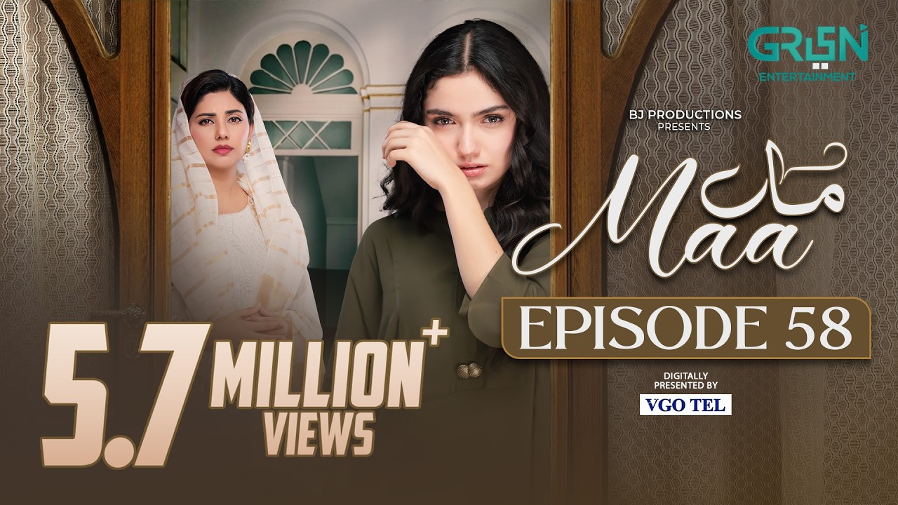 Maa Episode 58 (Subtitles) 15th April 2026 | Aina Asif - Ahmed Rafique - Sunita Marshall | Green TV