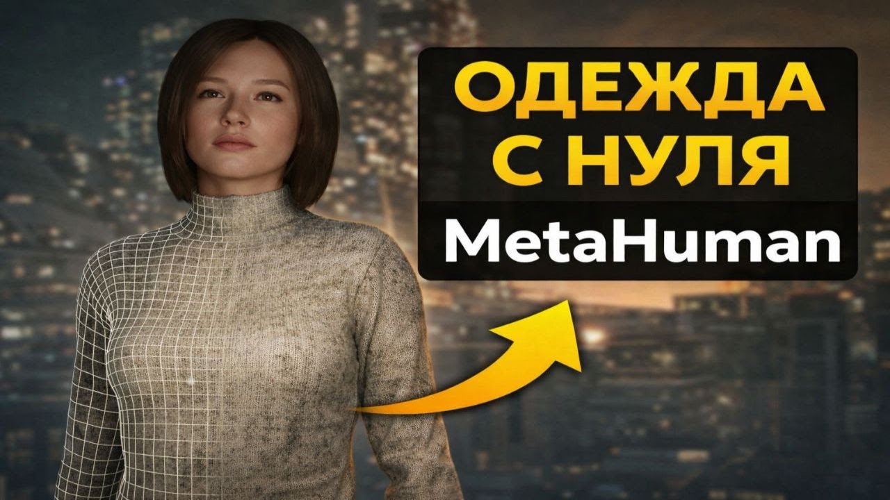Одежда для MetaHuman в Unreal Engine | Пошаговый гайд для новичков