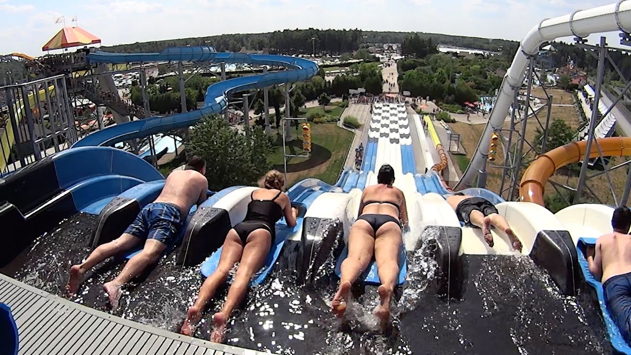 Fast Track Racing Slide at Calypso Waterpark