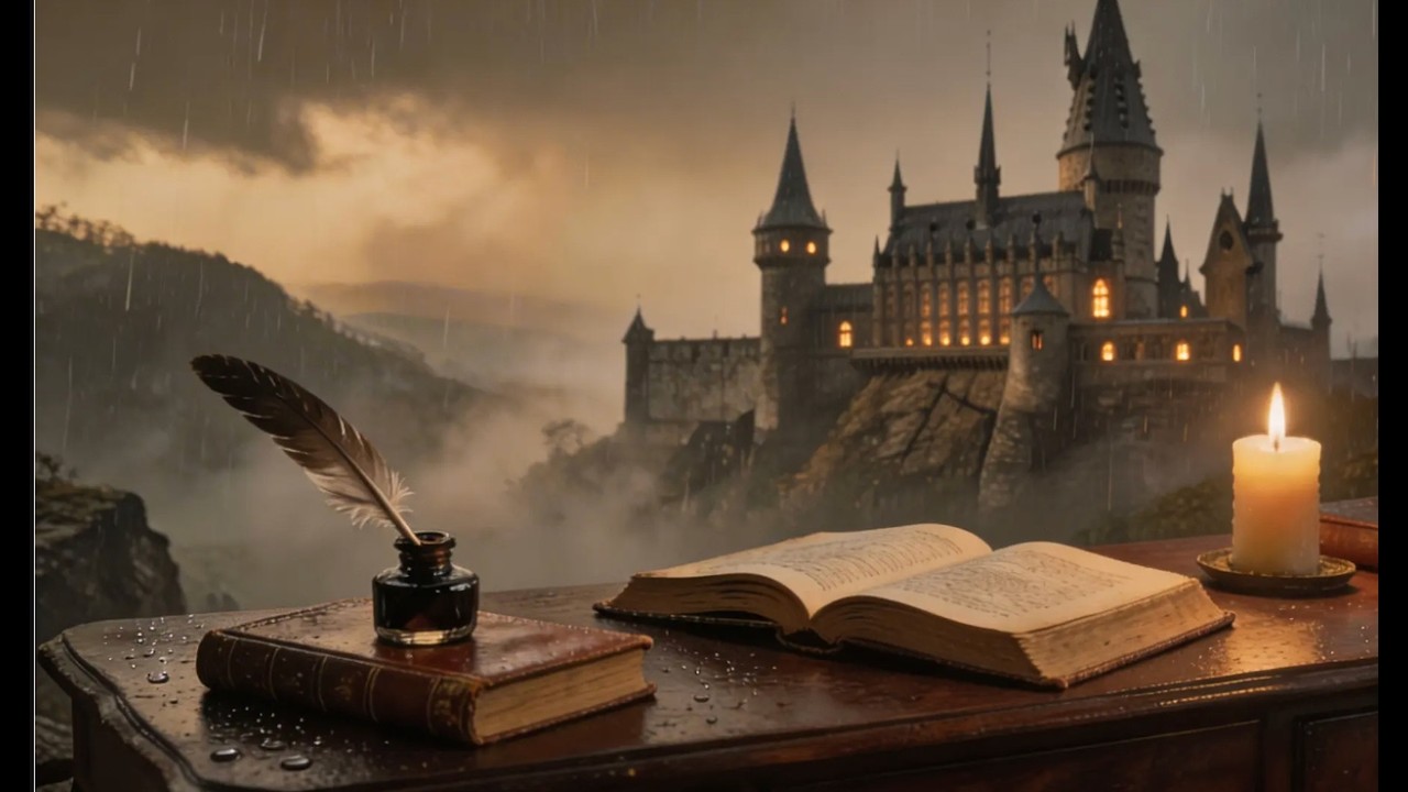 Study with me in the rain · writing an article · 90 Minutes