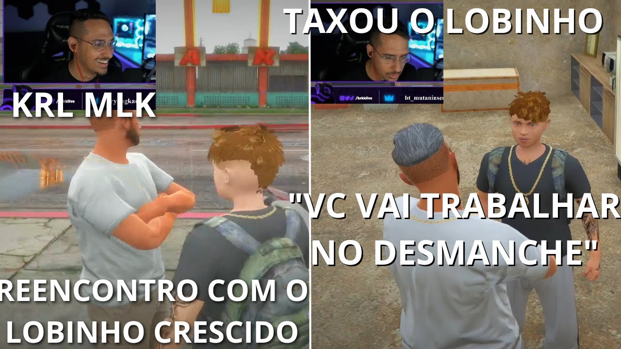 REAÇÃO DO BRKK AO REENCONTRAR O LOBINHO CRESCIDO!! +CONVERSA SÉRIA.