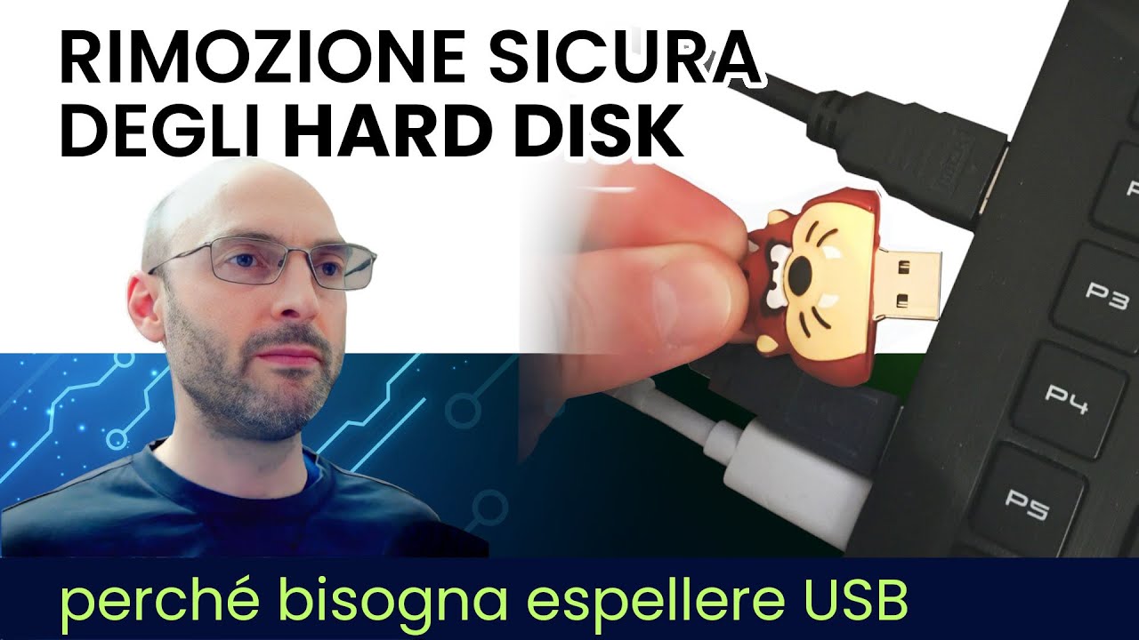 Rimozione sicura hard disk esterno e chiavette USB