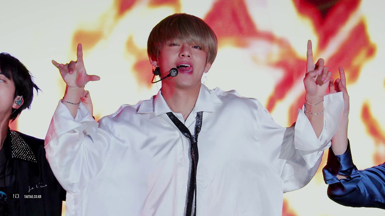 171101 G-100 방탄소년단 불타오르네 뷔 직캠 BTS Fire V focus (4k)