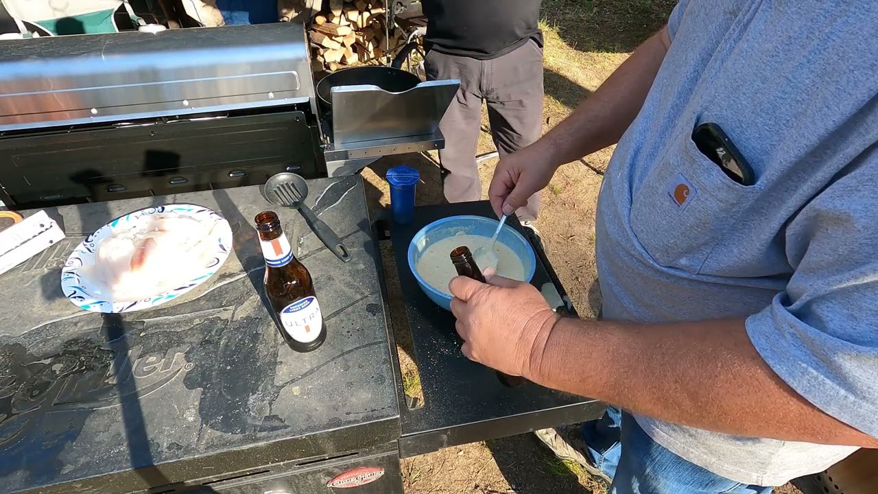 Beer Battered Dale Hollow Crappie at Fish Camp Mongo