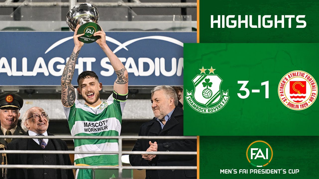 Кубок президента FAI 2024 среди мужчин | Shamrock Rovers 3-1 St Patrick’s Athletic | Лучшие моменты