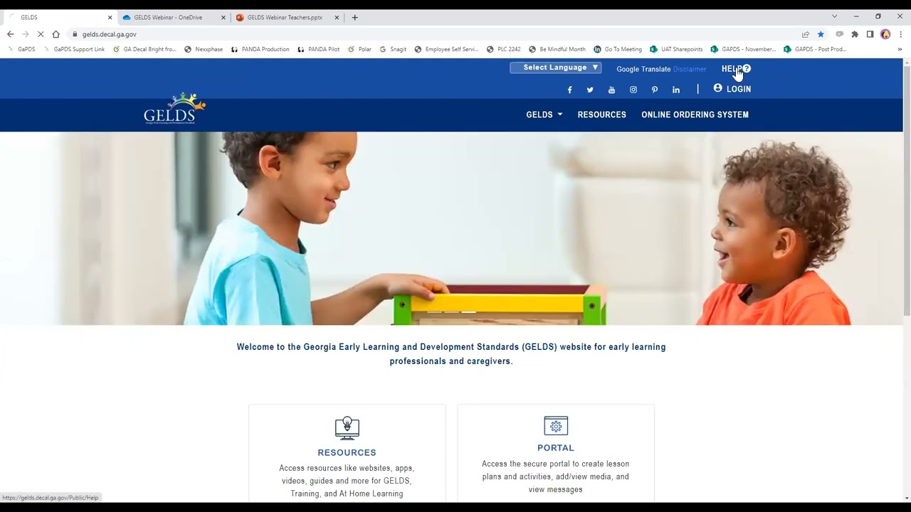 Introducing the New GELDS Website Webinar