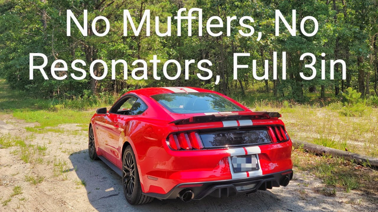 Mustang GT -3in H PIPE + 3in CORSA TRACK (PURE SOUND) (FULL 3in)