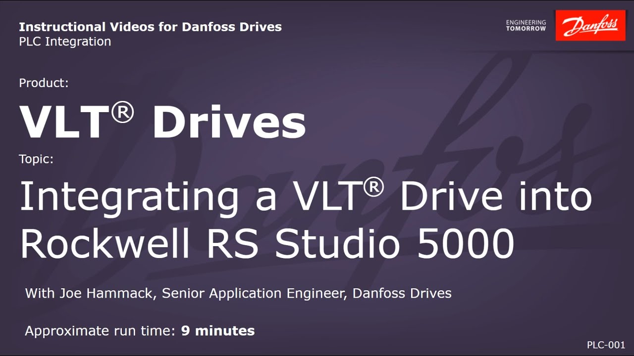 VLT® Drives: Integrating a VLT drive into Rockwell RS Studio 5000