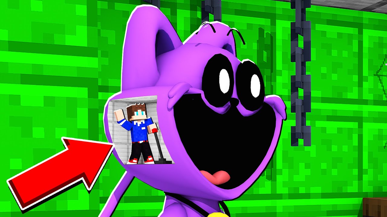 Я УМЕНЬШИЛСЯ И ПОПАЛ ВО ВНУТРЬ КЭТНЭПА УПРАВЛЯЮ ИМ В МАЙНКРАФТ  100% ТРОЛЛИНГ ЛОВУШКА POPPY PLAYTIME