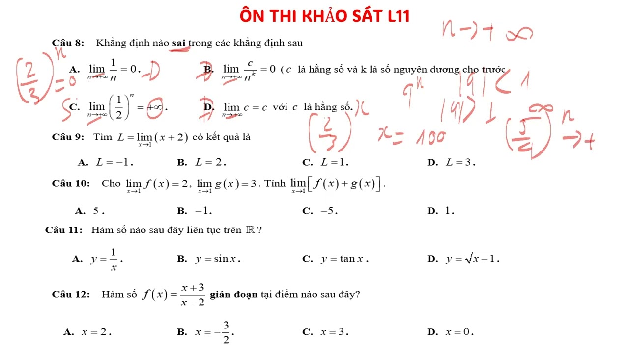 L11 ÔN THI KHẢO SÁT L11 PHẦN 1